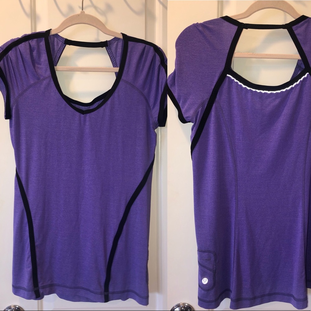 lululemon purple athletic top